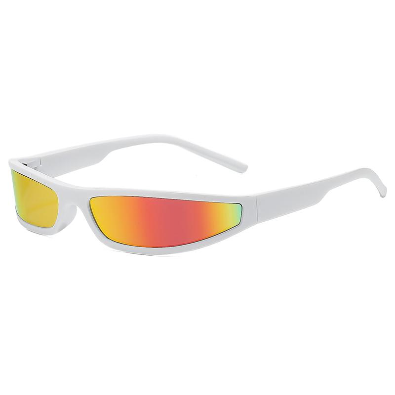 Y2K Sport UV Resistant Wrap‑Around Sunglasses Men's and Women's Narrow Frame Driving Cycling Street Party Daily Wear Eyewear