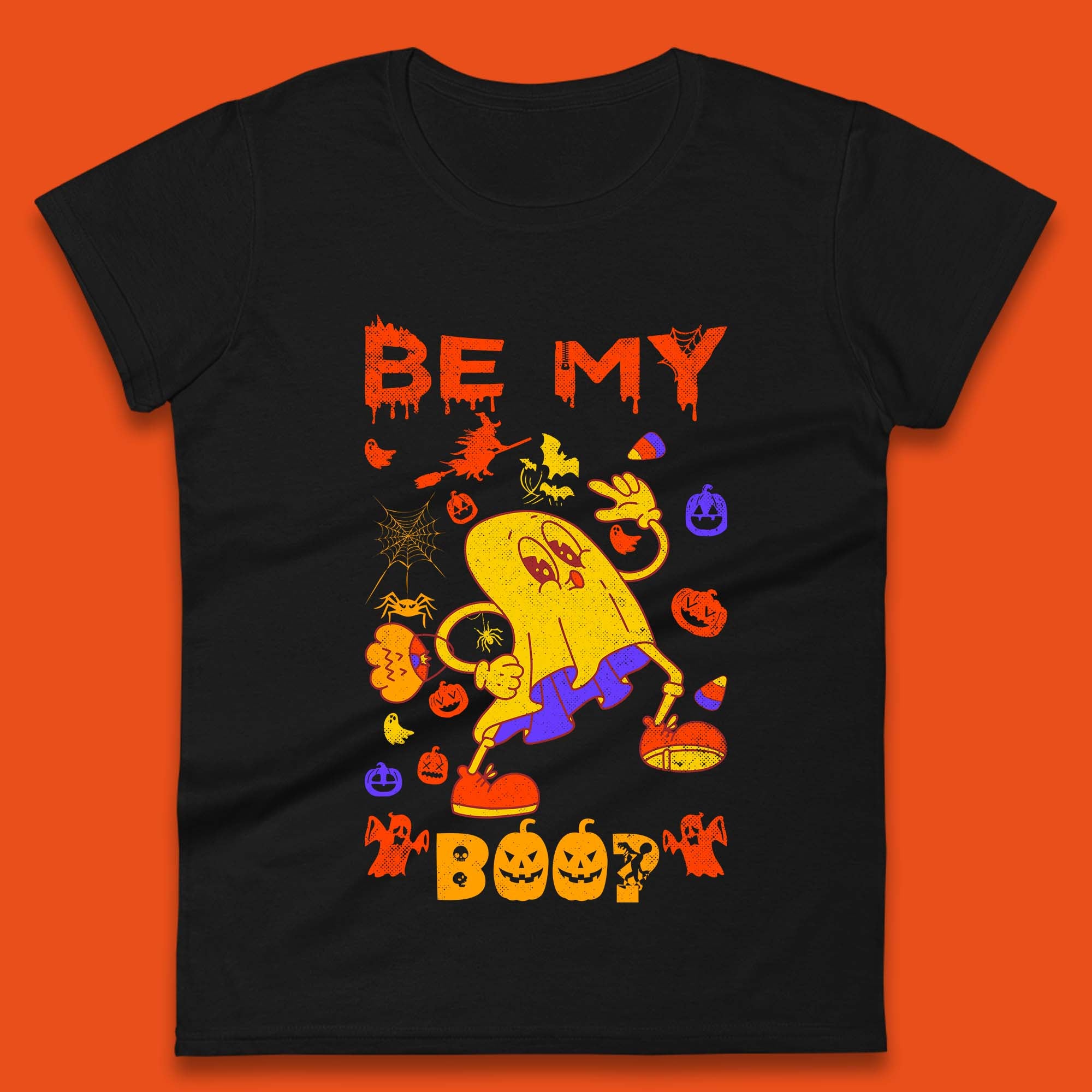 Bee My Boo Happy Halloween Boo Ghost Matching Costume Horror Scary Womens Tee T Shirt Mens Tops Unisex Top S