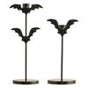 Gothic Bat Shape Candelabra Halloween Home Decors Iron Metal Stable Base Candle Holders Themed Party Table Centerpieces