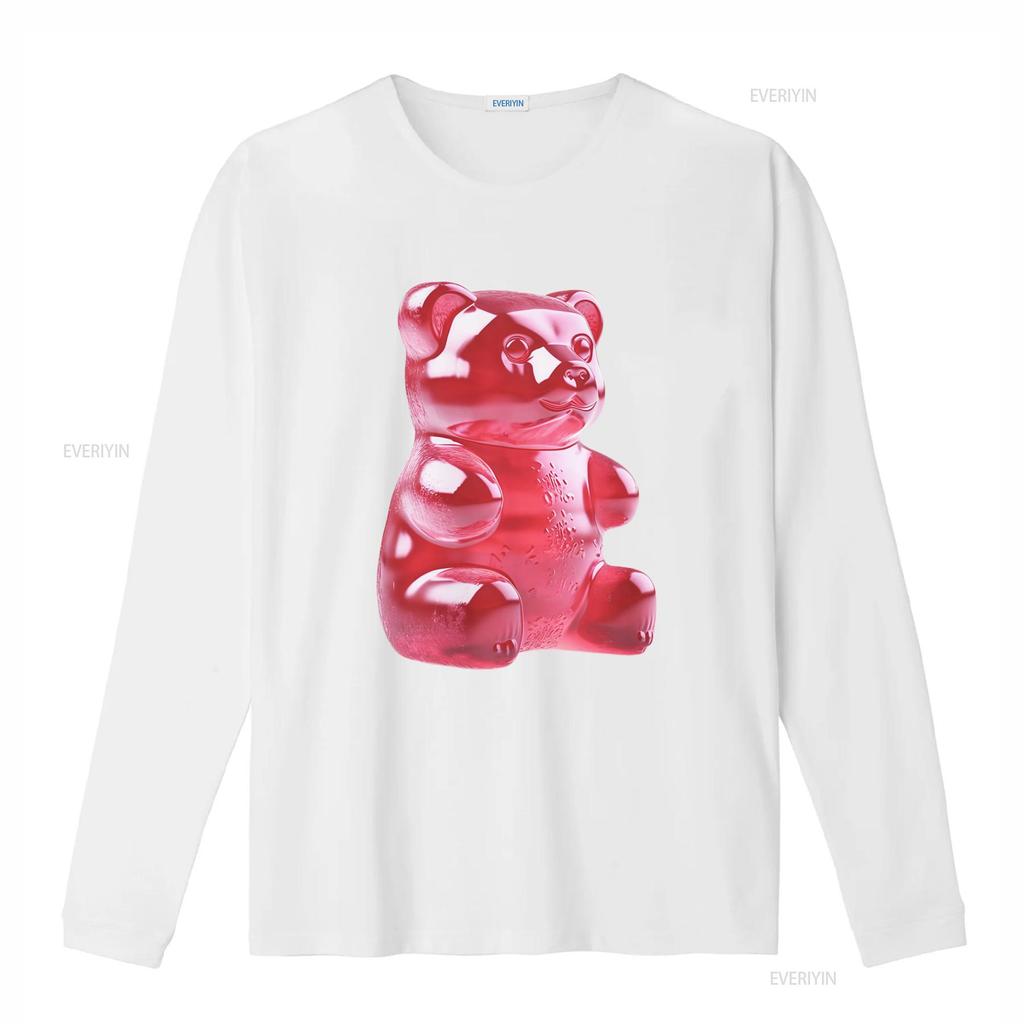 GUMMY BEAR TEE CANDY POP ART TSHIRT SWEETS GIFT FOR MEN WOMEN TEENS PARTY vintage Washed Stylish Versatile Comfortable graphic