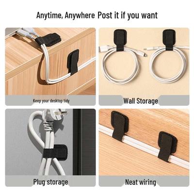 Self-Adhesive Velcro Zip Ties for Cable Management and Power Cord Organization
