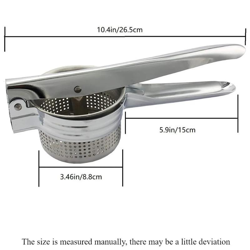 Potato Masher Kitchen Gadget Food Grade Stainless Steel Crusher Fruit and Vegetable Juicer Ergonomic Comfort Handle 3