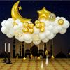 Moon Star Ballon Set voor Moslim EID Mubarak Festival Home DIY Decoratie Ramadan Kareem Kids Verjaardagsfeestje Ballon Globos