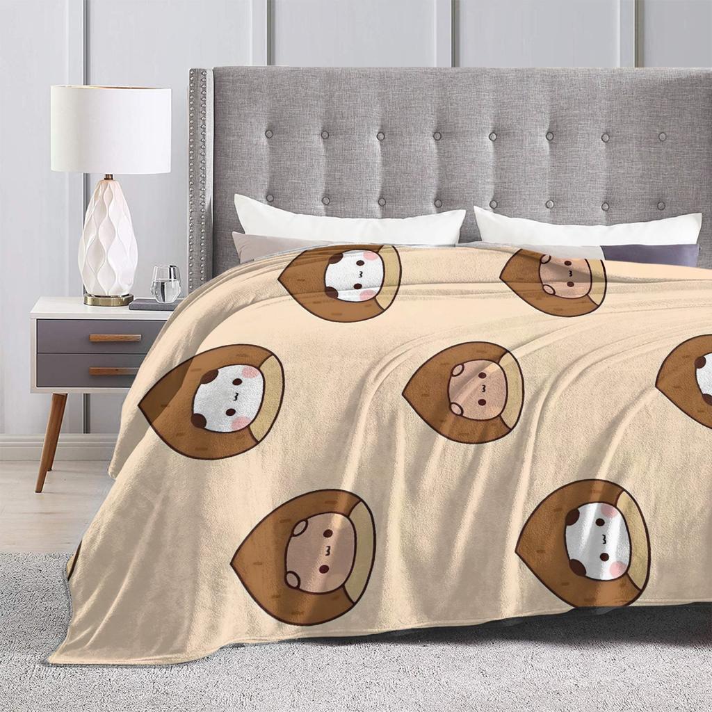 Cartoon Panda Bubu Dudu Blankets Velvet Spring Autumn  Multi-function Lightweight Throw Blankets for Home Office Quilt