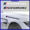 2 szt. Kreatywne Naklejki na Bok Drzwi Samochodowe Naklejki na Karoserię Wodoodporna Naklejka Dekoracyjna Do BMW M Performance E36 E46 E60 E90 E91 E92