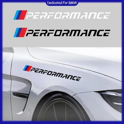 2PCS Car Door Side Sticker Creative Auto Body Decals Waterproof Decor Sticker For BMW M Performance E36 E46 E60 E90 E91 E92