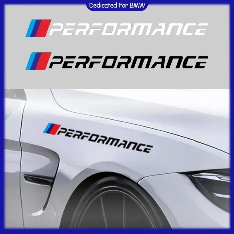 2PCS Car  Door Side Sticker Creative Auto Body Decals Waterproof Decor Sticker For BMW M Performance E36 E46 E60 E90 E91 E92