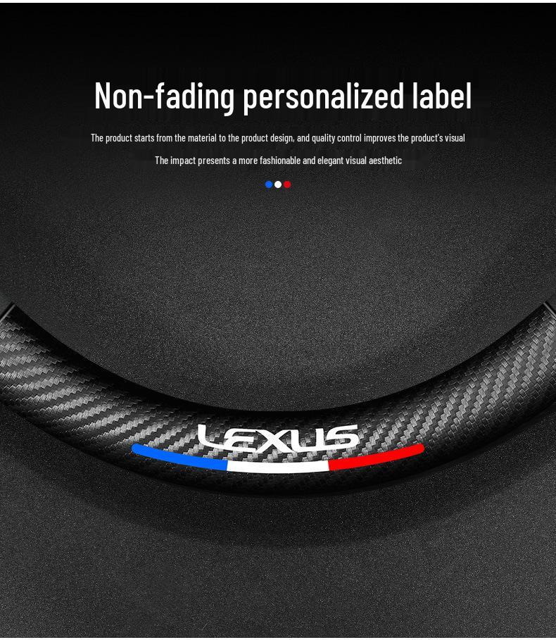 Carbon Fiber Steering Wheel Cover for Lexus ES, NX, CT, RX, and IS Series