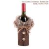 Copri bottiglia di vino di Capodanno Decorazioni di buon Natale per la casa Regalo di decorazioni per la tavola di Natale