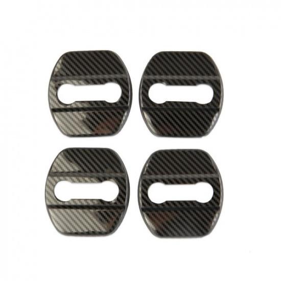 Stainless steel carbon fiber door lock cover trim buckle protection for KIA K5