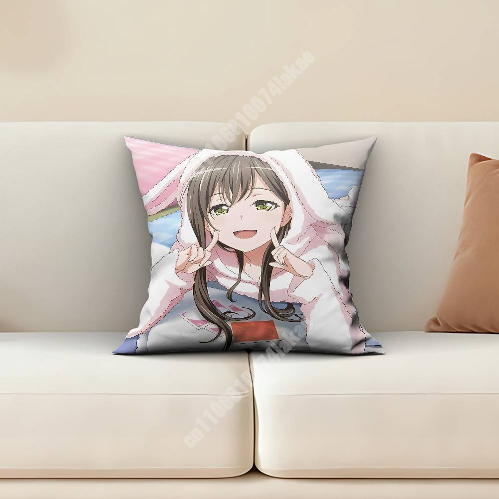 Bandori Tae Hanazono STARK Pillow Cover Sofa Couch Cushion Case Home Living Room Decoration