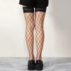Women Black 1 Pair Sexy Stockings  Women Anti Slip Silicone Fishnet Knee Socks Female Lace Floral For 50-85kg Long Socks