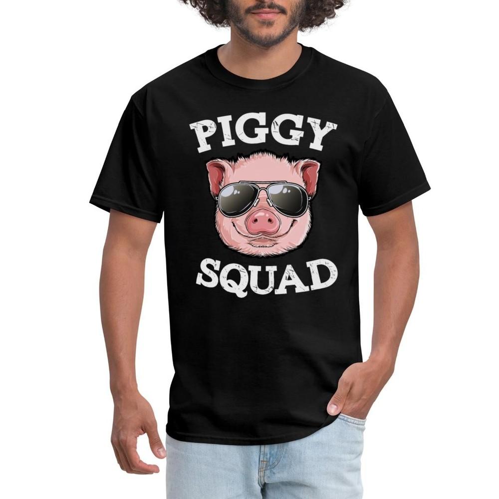 Piggy Squad Crazy Pig Lady Men s T-Shirt Unisex T-Shirt XXXL