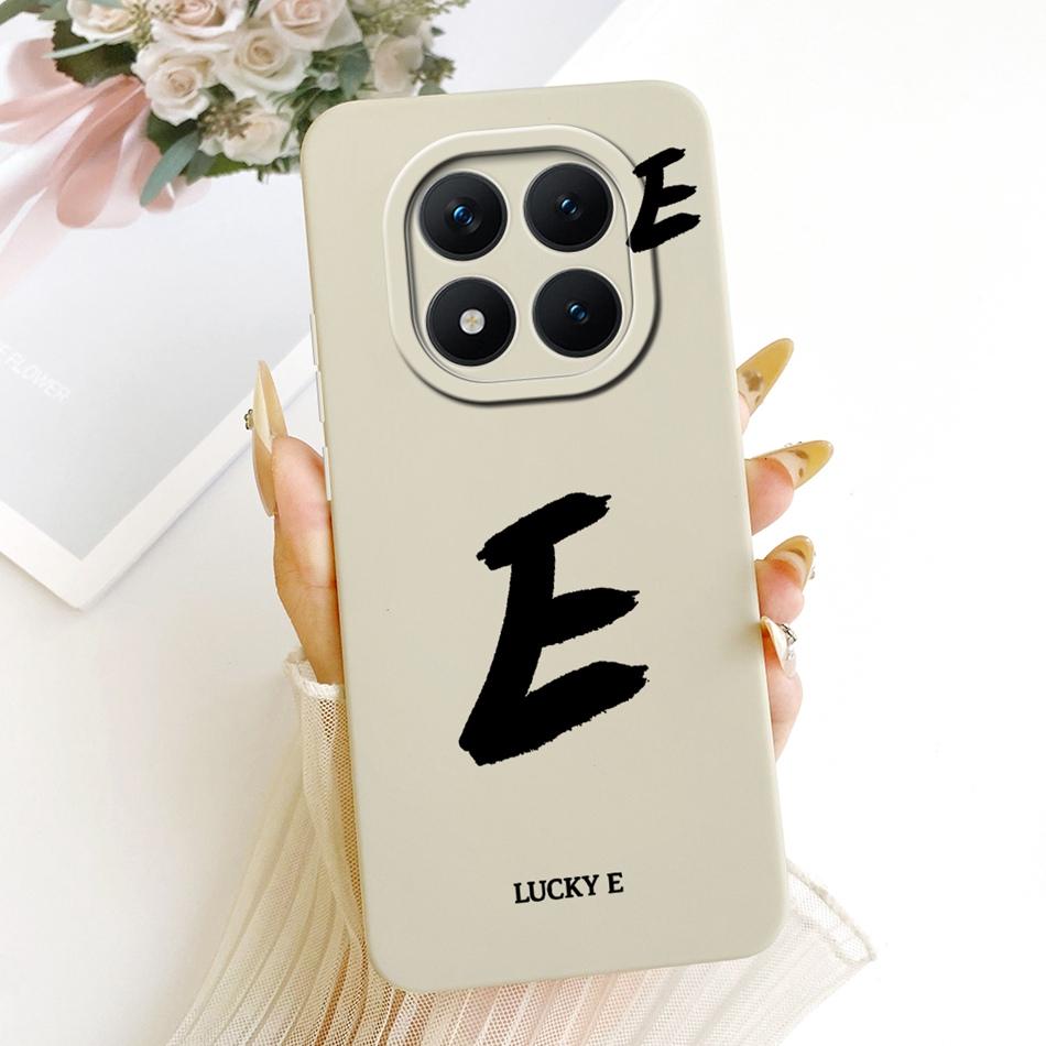 For Xiaomi Redmi Note 15 Pro+ 15Pro 5G Lucky Initial Letter Phone Case For Redmi Note 15 Pro Plus 5G Soft Silicone Case Bumper
