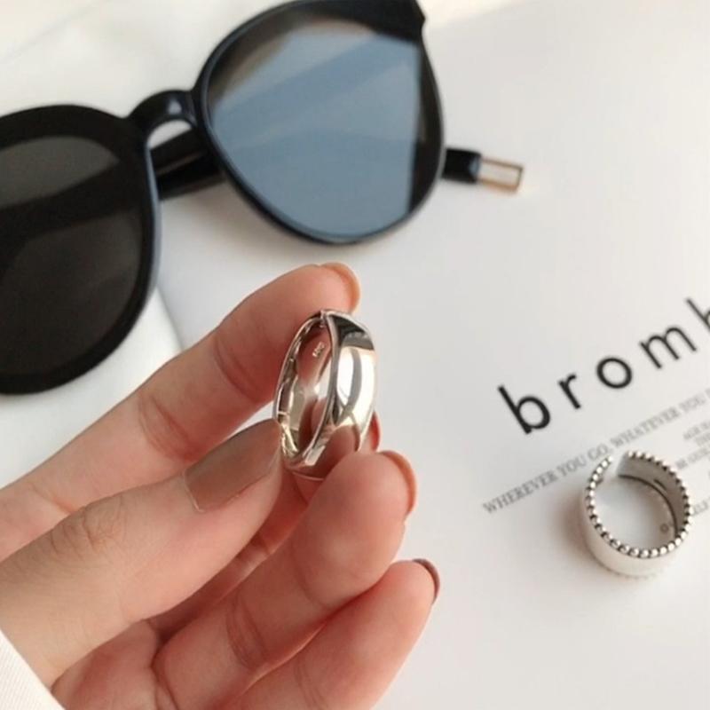copper Wide Rings for Women Girl Trendy Elegant Vintage Party Jewellery Birthday Gift High Quality Durable Material