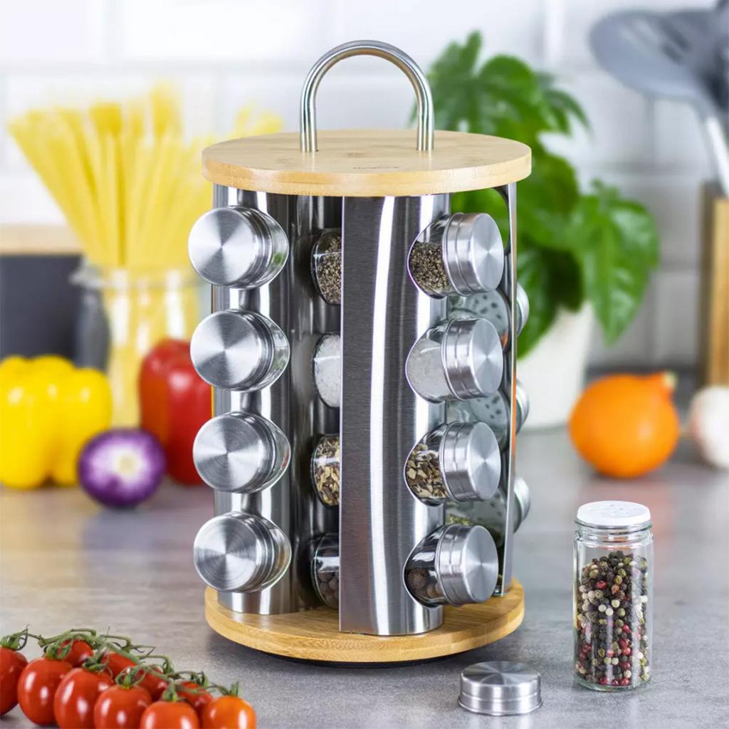 KLAUSBERG KB-7553 SPICE RACK 16 CONTAINERS