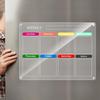 Stylish Acrylic Memo Pad with Magnet Durable Fridge Reminder Whiteboard for Home