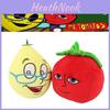 Frau Zitronen und Herr Tomaten Plüschtiere Hergestellt mit PP-Baumwolle und Plüschstoff 16*13*22cm/6.3*5.1*8.7in groß.