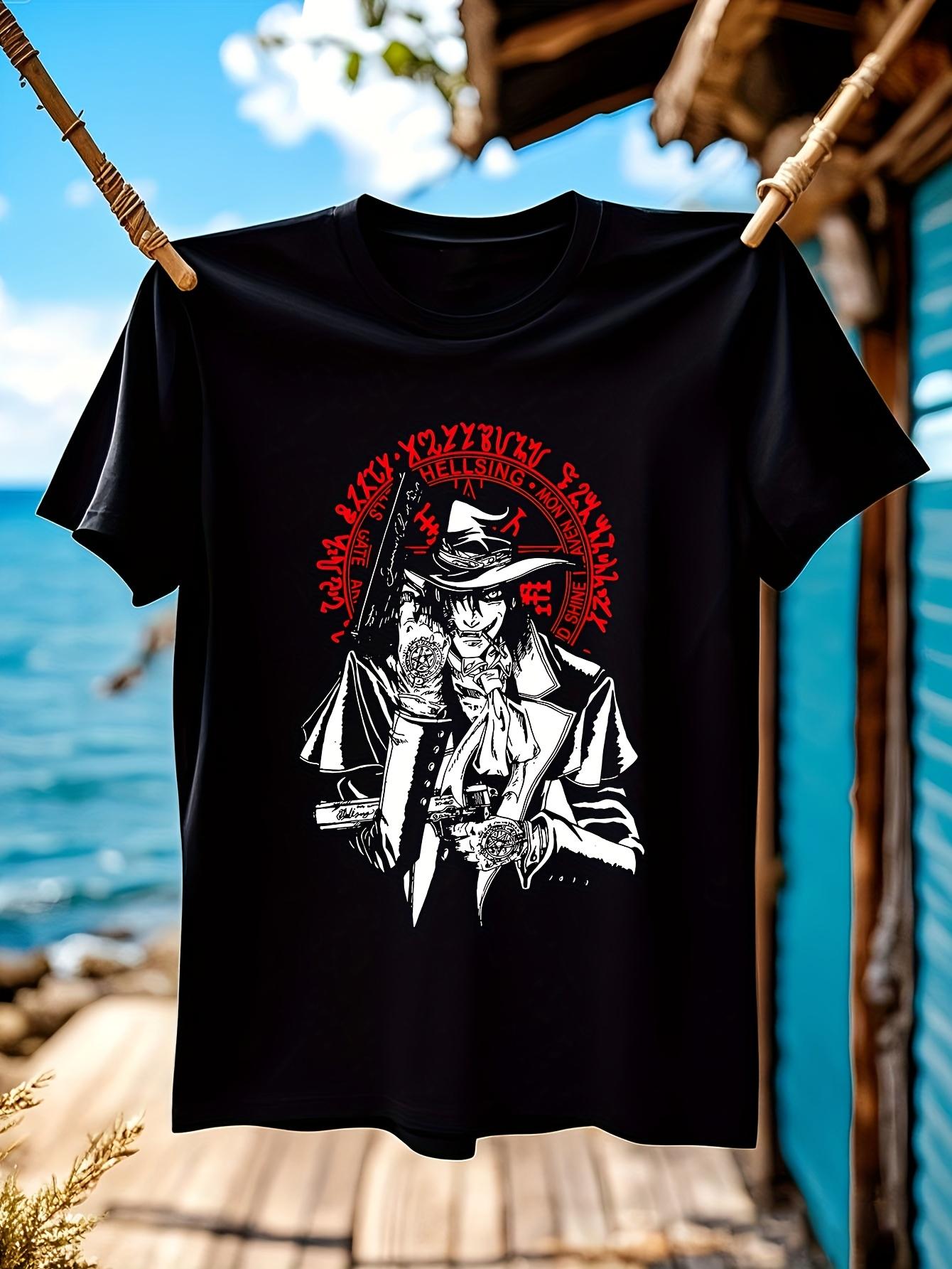 Hellsing Alucard Anime Graphic Tshirt Plus Size QuickDry Tee XXXXL
