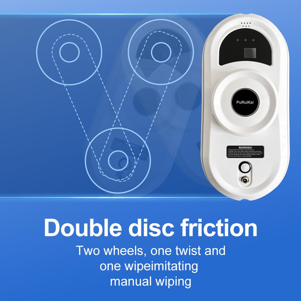 PuRuiKai Automatic Glass Cleaning Robot, with a Suction Power of 5600 Pa, 3 Cleaning Modes