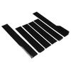 6PCS Universal Side Skirt ABS Black Bendable High Toughness Anti Scratch Exterior Lower Side Bottom Line for Automobile