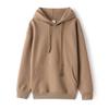 Unisex Plus Size Cotton Hoodie - Warm, Loose, Double-Layered Sweatshirt for Autumn & Winter