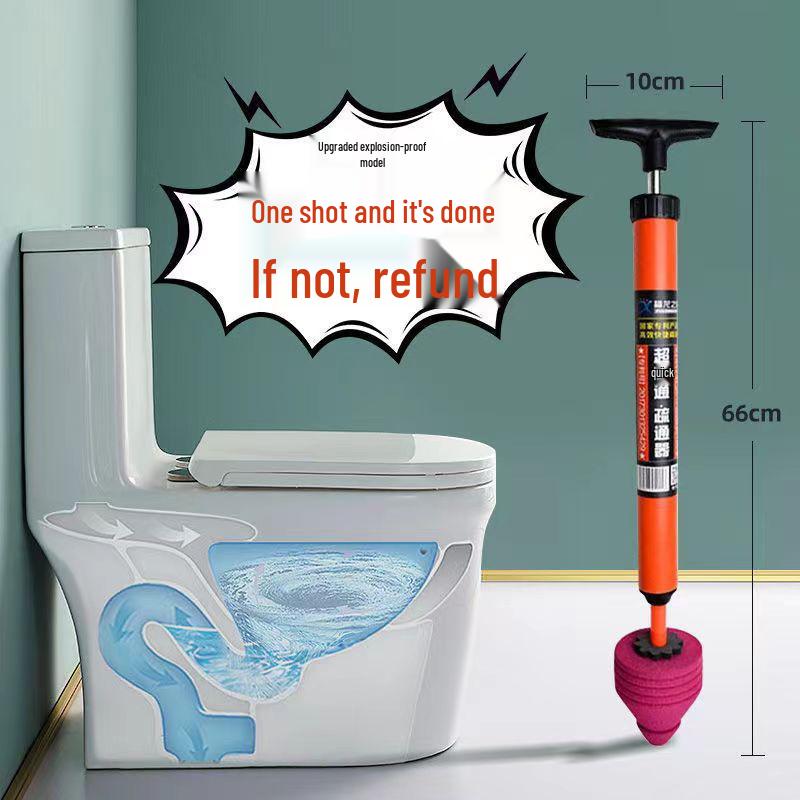 One-Shot Toilet and Drain Unclogging Tool красный