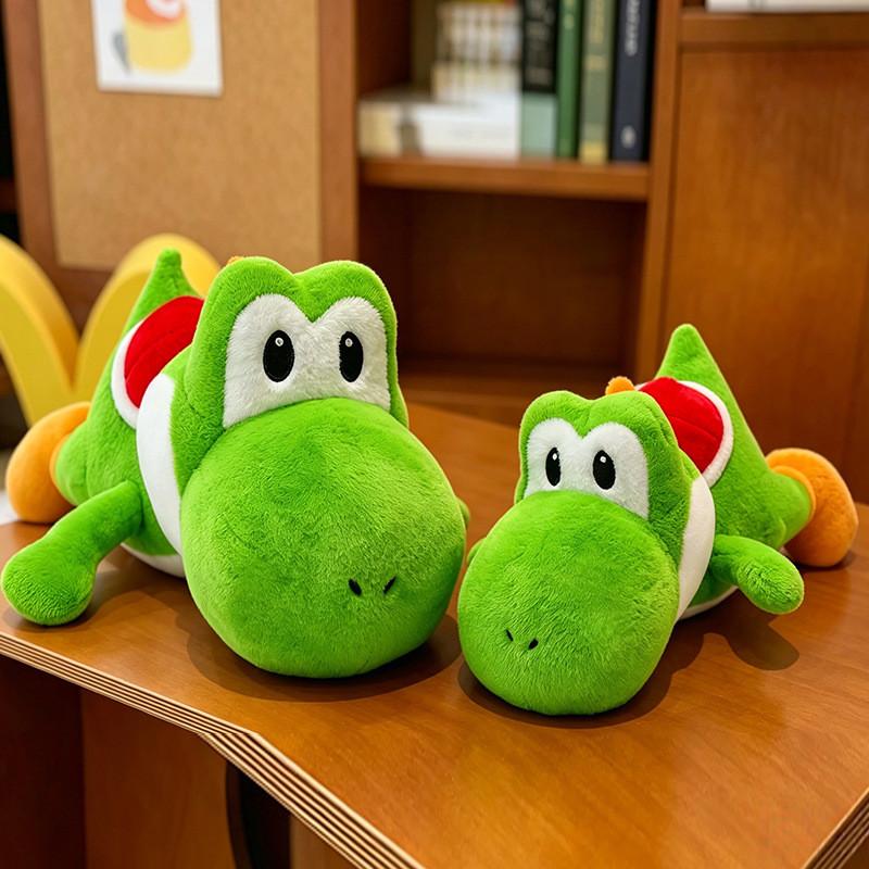 Yoshi pluche knuffel, cartoonkussen, zacht dinosaurus cadeau voor kinderen
