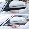 Side Rearview Mirror Strip Cover Trim For Mercedes Benz C CLASS W205 Sedan 2014 -  Stainless Steel Accessories Exterior Kit