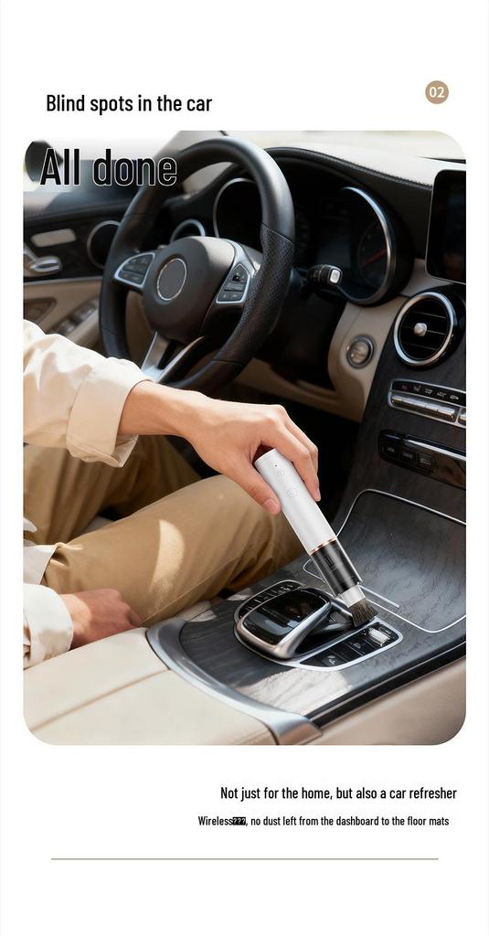 2026 Portable Mini Handheld Vacuum Cleaner - Long-Lasting Wireless Car & Desktop Cleaner