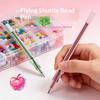Bead Pen Efficient Jam-Free Press Type Portable Handheld Storable Writing Tool for Office Gift Stationery