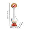 Duck Ornament Garden Decoration Cute Collectible Resin Ornament Long Neck Goose Sculpture for Home Tabletop Porch Indoor Lawn