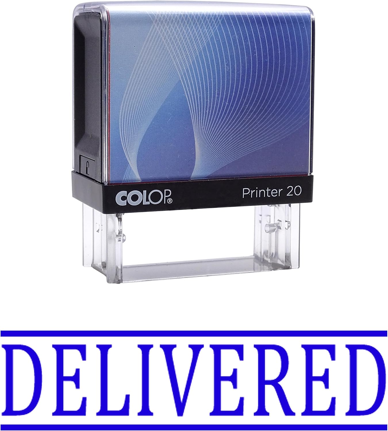 

Доставлено Самонабірна гумова печатка на подушці Замовна Colop Офісне приладдя P20 Міні штемпель 14 mm x 38 mm синій