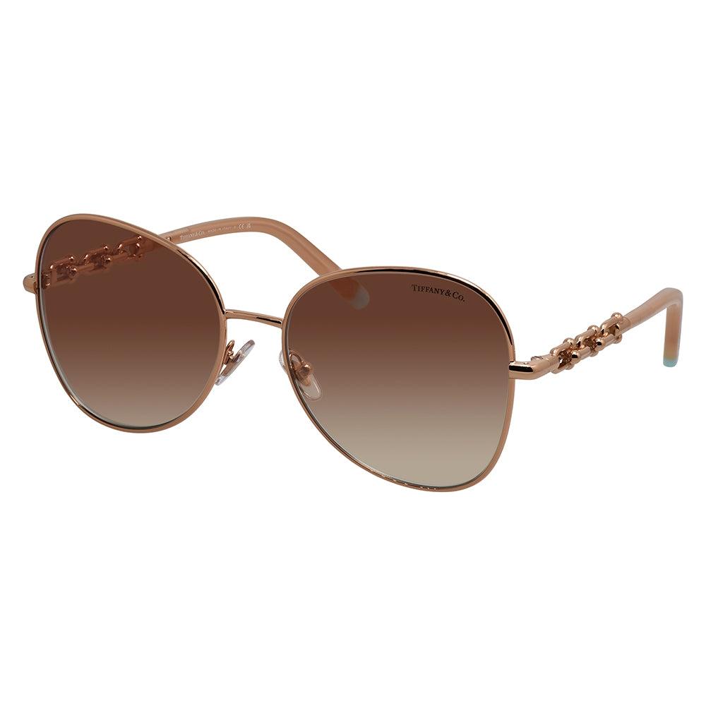 

Тиффани Ко. Женские солнцезащитные очки-пилоты TF 3086 61053N 57 мм Rubedo