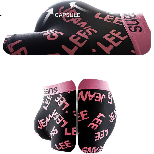 Lee [50s Combed Cotton] Men's Underwear, Pure Cotton 7A Antibacterial, Naked-Feel High-End Boxer Briefs for Me