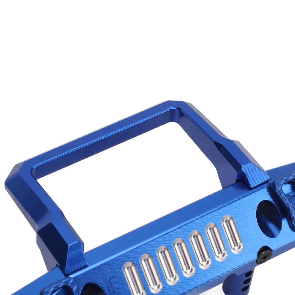 Aluminum Alloy Front Bumper RC Car Upgrade Accessory with LED Light Hole for Al 1Celsius6 for SCX6 Car