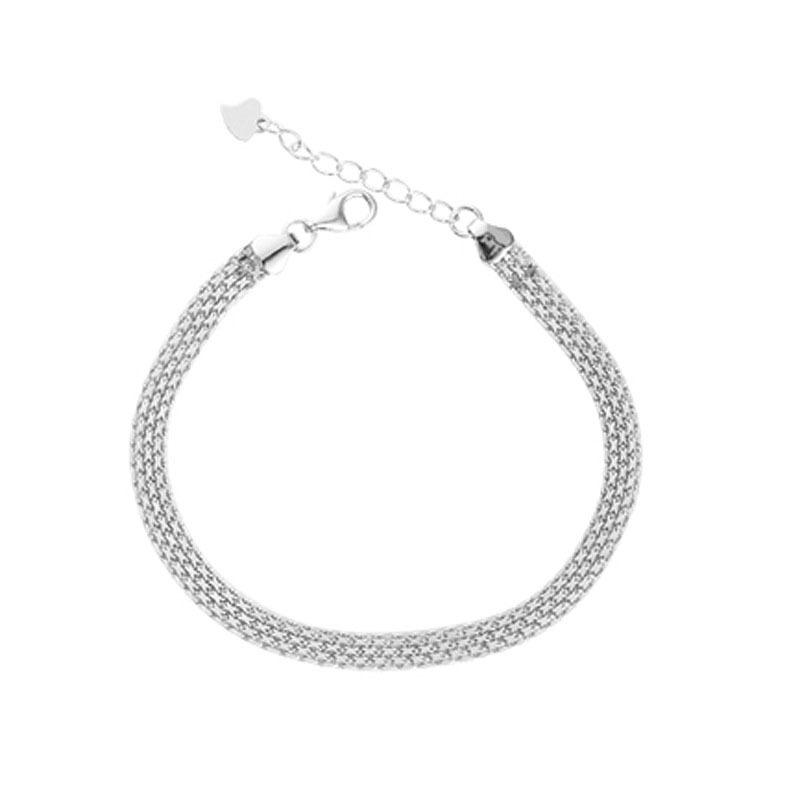 

Нишевый дизайн Подруга Цепь Индивидуальность Крутой Красивый Хип-хоп Плетеный Многослойный Тяжелая промышленность Кружево Круглый Браслет-цепочка из бусин Женский