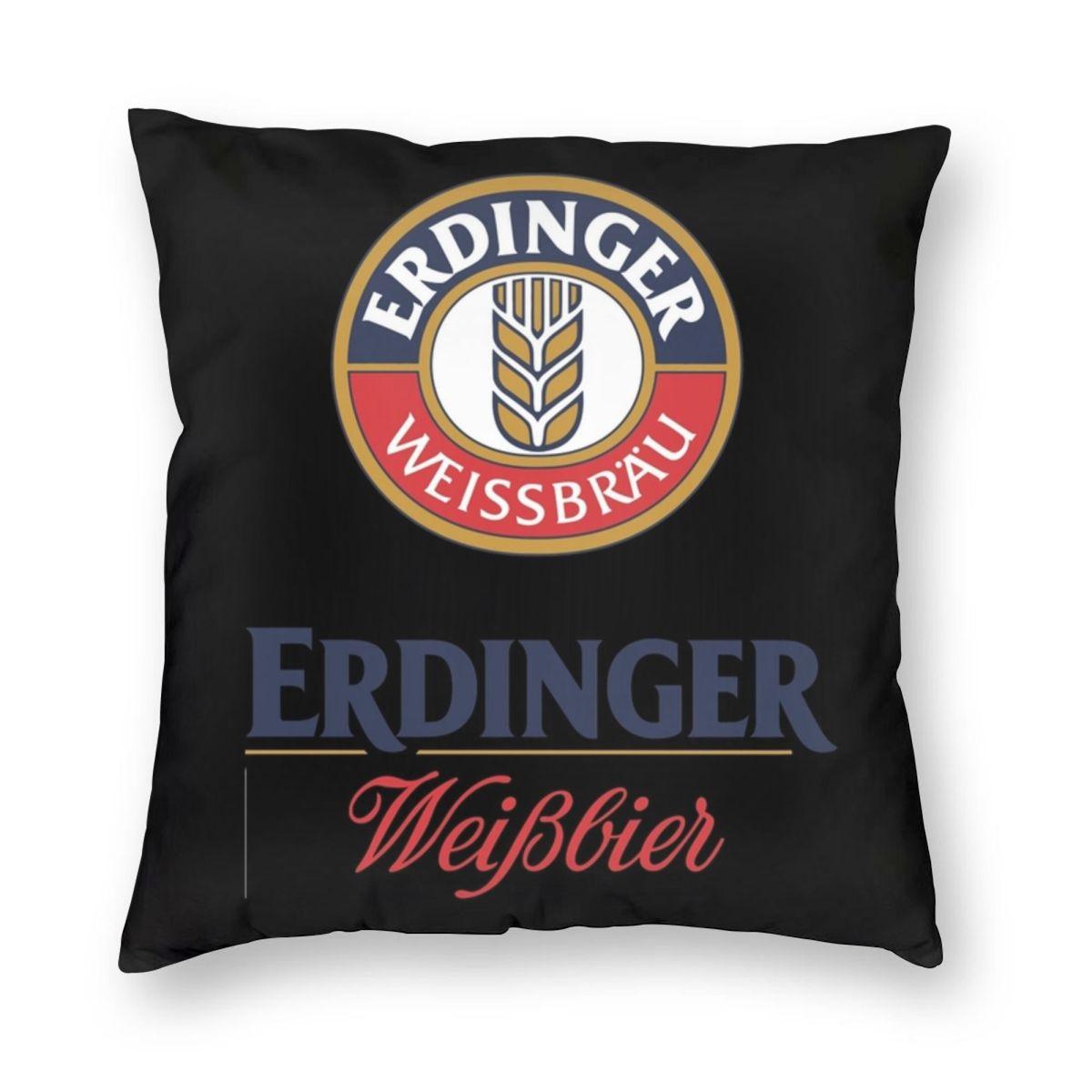 Exquisite Ornaments Unisex Erdinger Weissbier Merch Square Pillowcase Pillow Cover Cushion Throw Pillow For Home Sofa Living Room