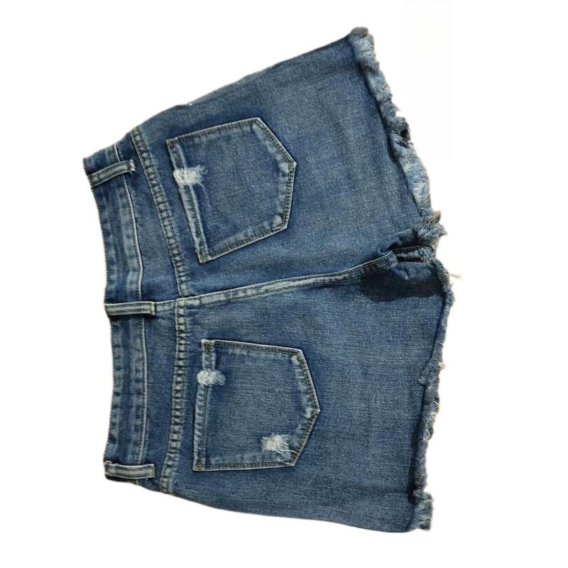 GMXIA Fashion Trend Summer Torn Fringe Denim Shorts Women Hot Pants