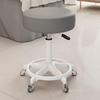 Beauty Rotating Stool with Backrest - Makeup/Barber/Dressing Table Chair with Casters