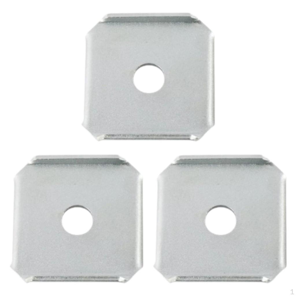 3 Pieces Double Mulching Blade Adapters Parts Steel Replacements Accessories for Lawnmower