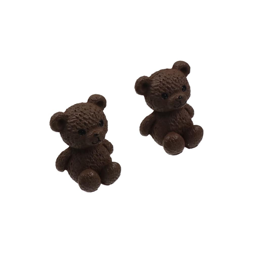 Funny Cartoon Animal Statue Mini Bear Ornament Miniature Bear Figurines  Home
