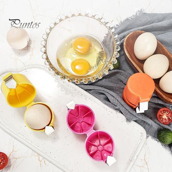 2Pcs Egg Shell Opener Egg Opener Tool for Clean Cracking Handheld Eggshell Cutter Multifunctional Eggs Breaker And Separator for Cooking Camping