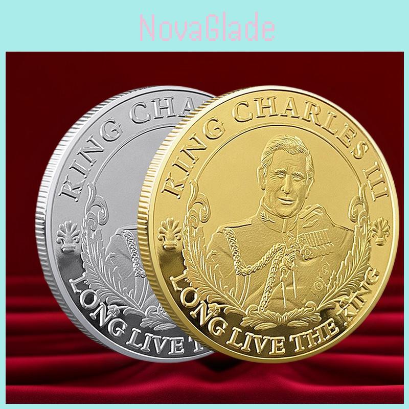 King Charles Lll Commemorative Coin Modern Minimalist Style Home Office Decor