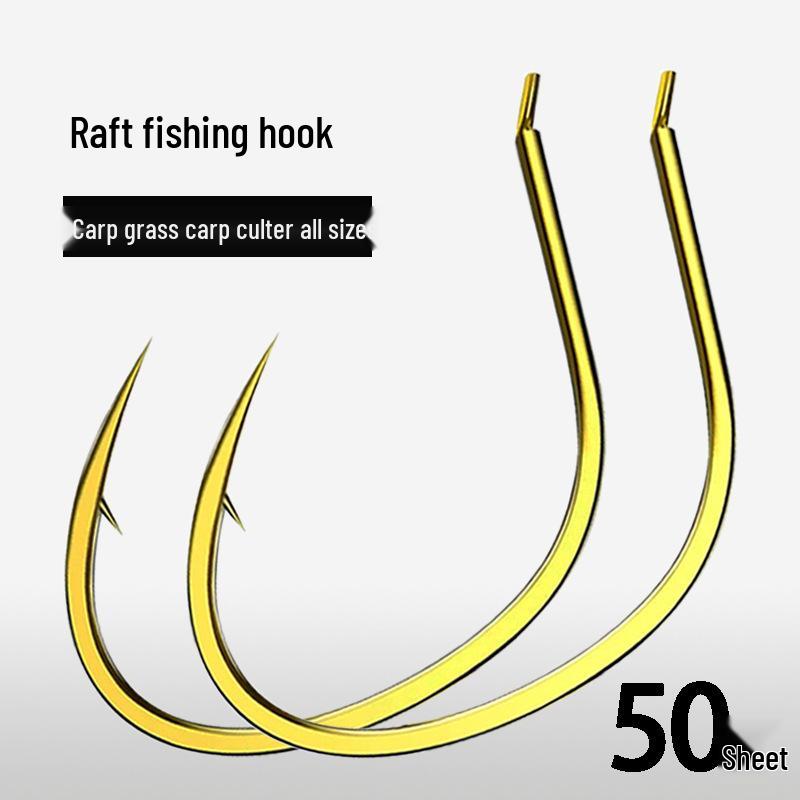 

Крючки для ловли на плоту с бородкой - Твердость 6H, Короткое цевье для ловли амура и леща Size 11