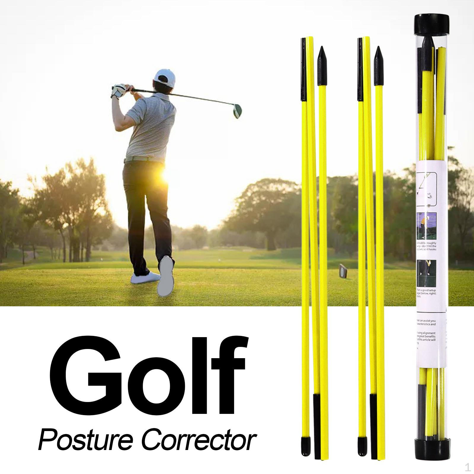 2Pack Golf Alignment Rods Trainer Sticks Equipment