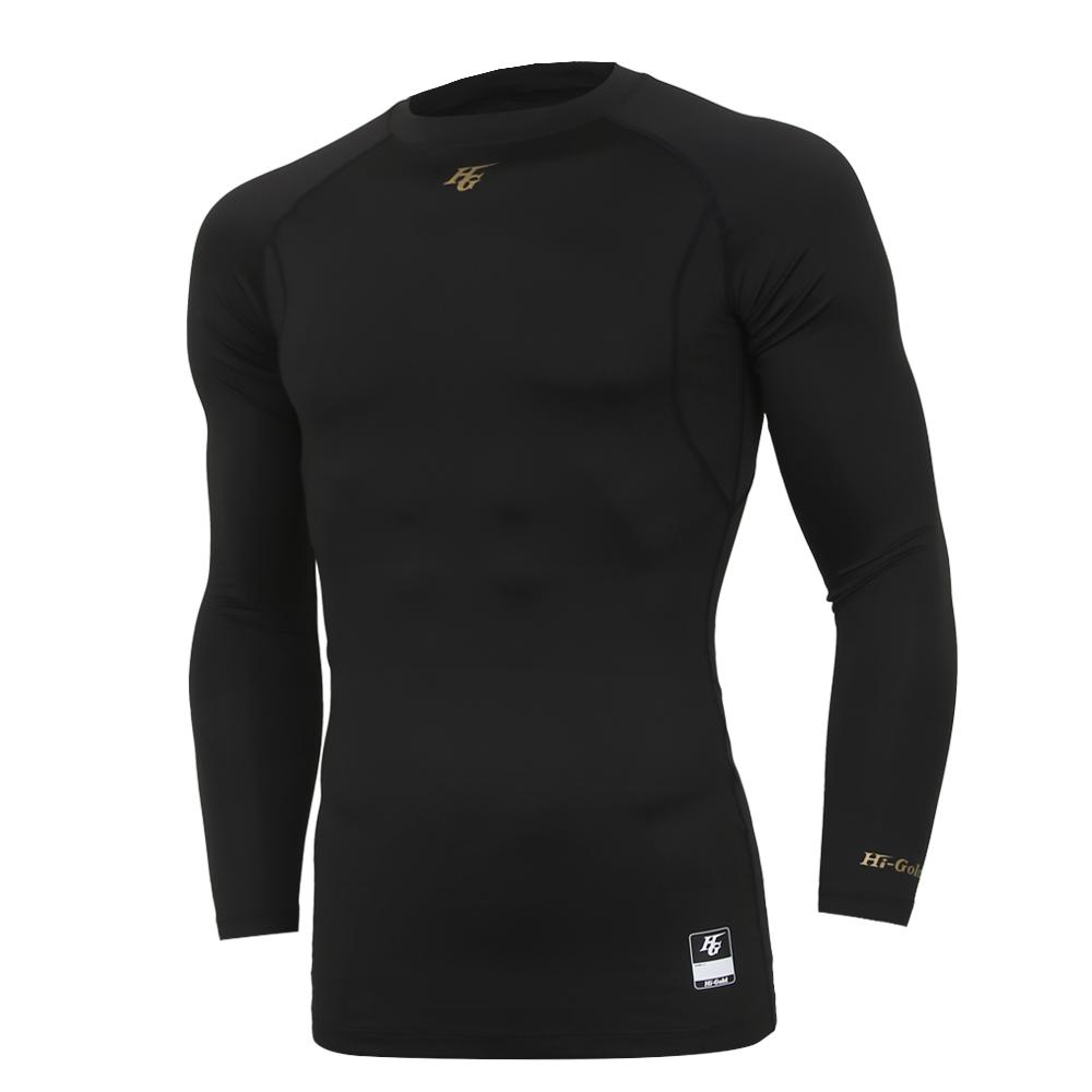High Gold Basic Crew Neck Compression Undershirt (Black) Black/095