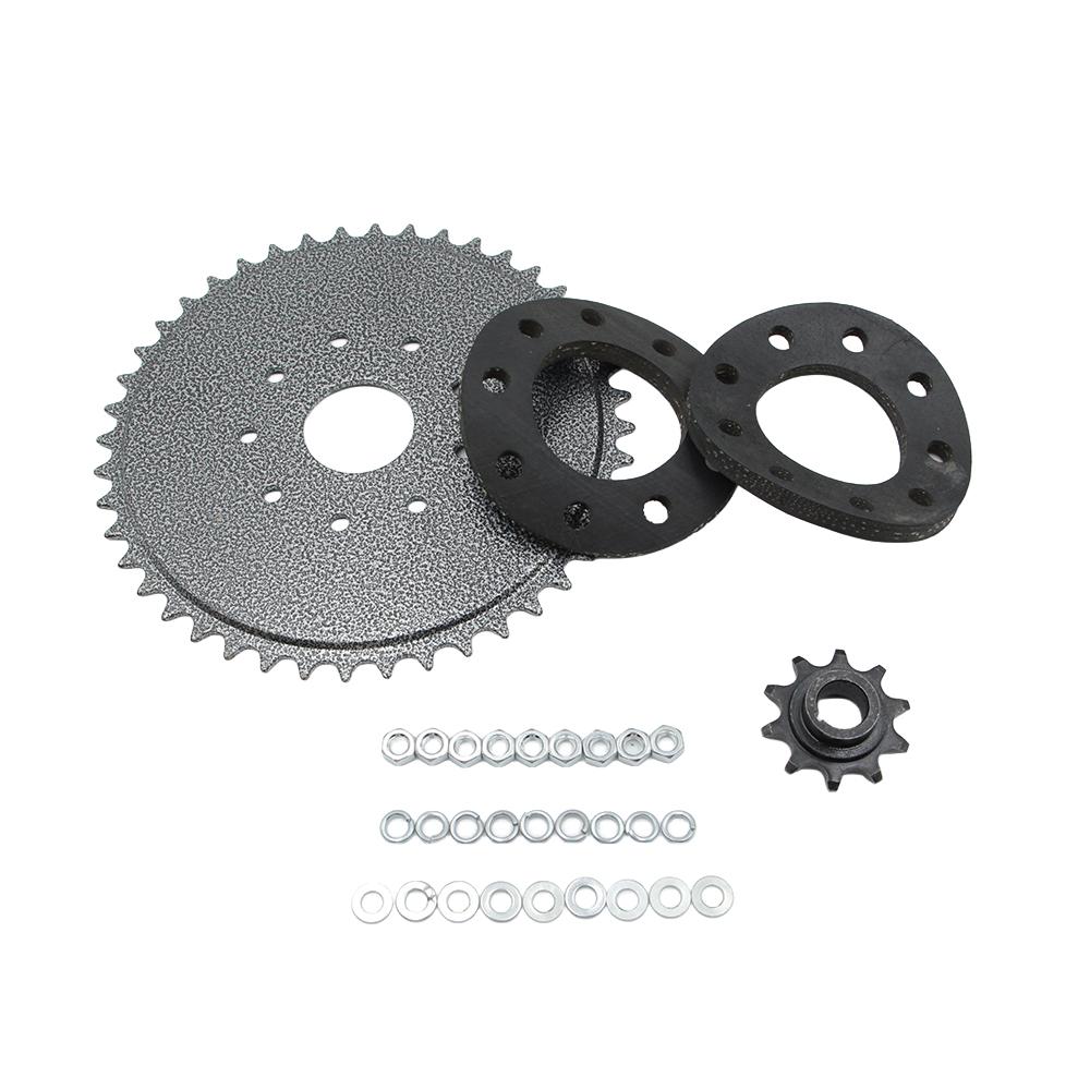 44 Tooth Rear Drive Sprocket Engine Set Mount Pads Kit Fit 49cc 66cc 80cc Motorised Bicycle Bike Rear Drive Sprocket