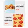 Pet Squeaky Toys Plush Doughnut Pizza Shape Dog Toy Small Medium Large Dogs Cleaning Teeth Toy Puppy Chew Sound Toy Pet Supplies
