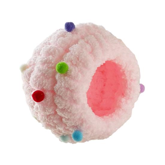 Peluş Kuş Yuvası Yumuşak Yuvarlak Kuş Evi Kulaklı Rahat Sıcak Papağan Sarılma Kulübesi Sevgi Kuşu Conure Muhabbet Kuşu Sultan Papağanı İçin Kabarık Mağara Yuvası